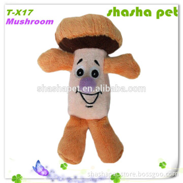Factory wholesale Mushroom plush pet toys dog chew toys pet toys in pet product